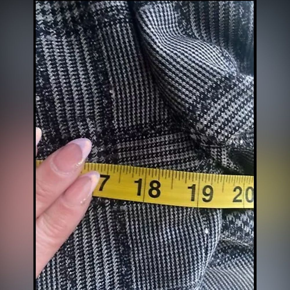 Vintage Gianni Versace 80s-90s Black/Gray Plaid Made In Italy Blazer Wool Blend - Picture 11 of 16